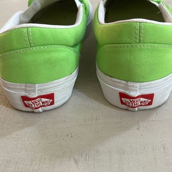 VANS Lime Green Loafers Size 10 - Picture 3 of 7